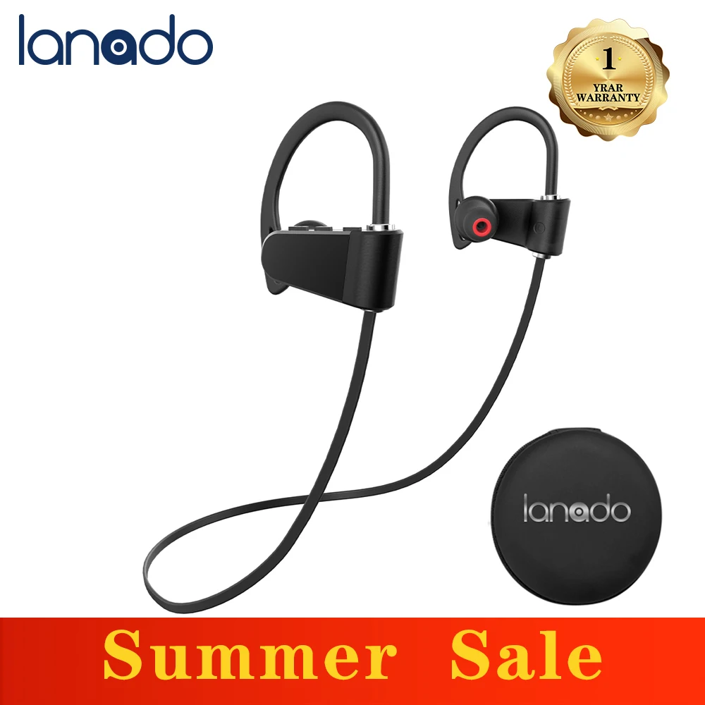 Новинка 2020 Bluetooth гарнитура IPX7 с шумоподавлением и шейным ободом - Цена: 1 460,08 руб.