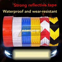 5cm300 cm car styling car reflective tape decoration stickers car warning safety reflectante tape film auto reflector sticker