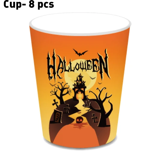 

20 pcs Ghost Pumpkin Halloween Nightclub Party Dinner Napkins of Disposable Tableware Sets for Happy Halloween Party Decorations