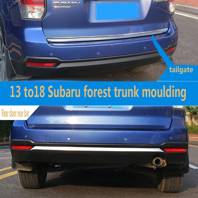 Нижняя крышка задней двери для Subaru Forester 2013 2018 молдинговая отделка задняя дверь из