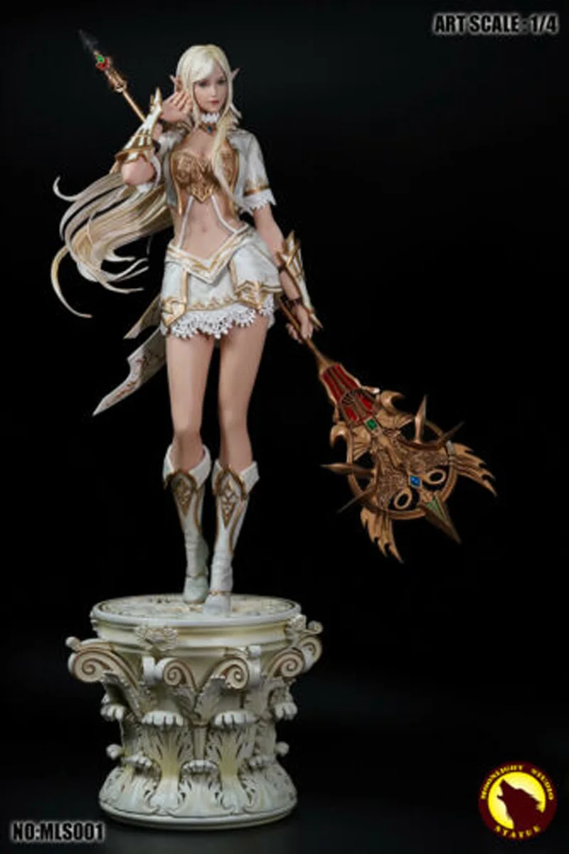 Лунный свет студия 1/4 Эльф Девушка Lineage 2 II новая окрашенная статуя фигурка из