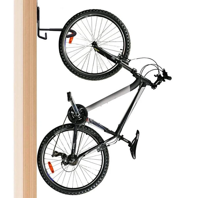 

2PCS Bike Hook Wall Mount Rack Holder,Vertical Bicycle Storage Hanger Stand for Garage Wall
