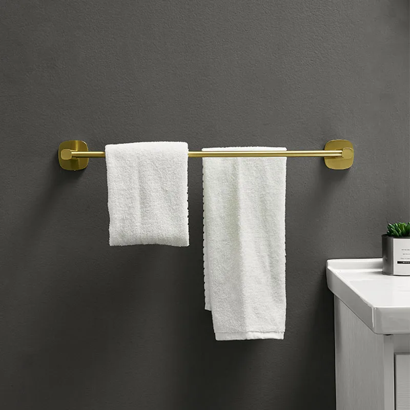 Rack Wall Mounted Double Towel Rack Organizer Storage Shelf 