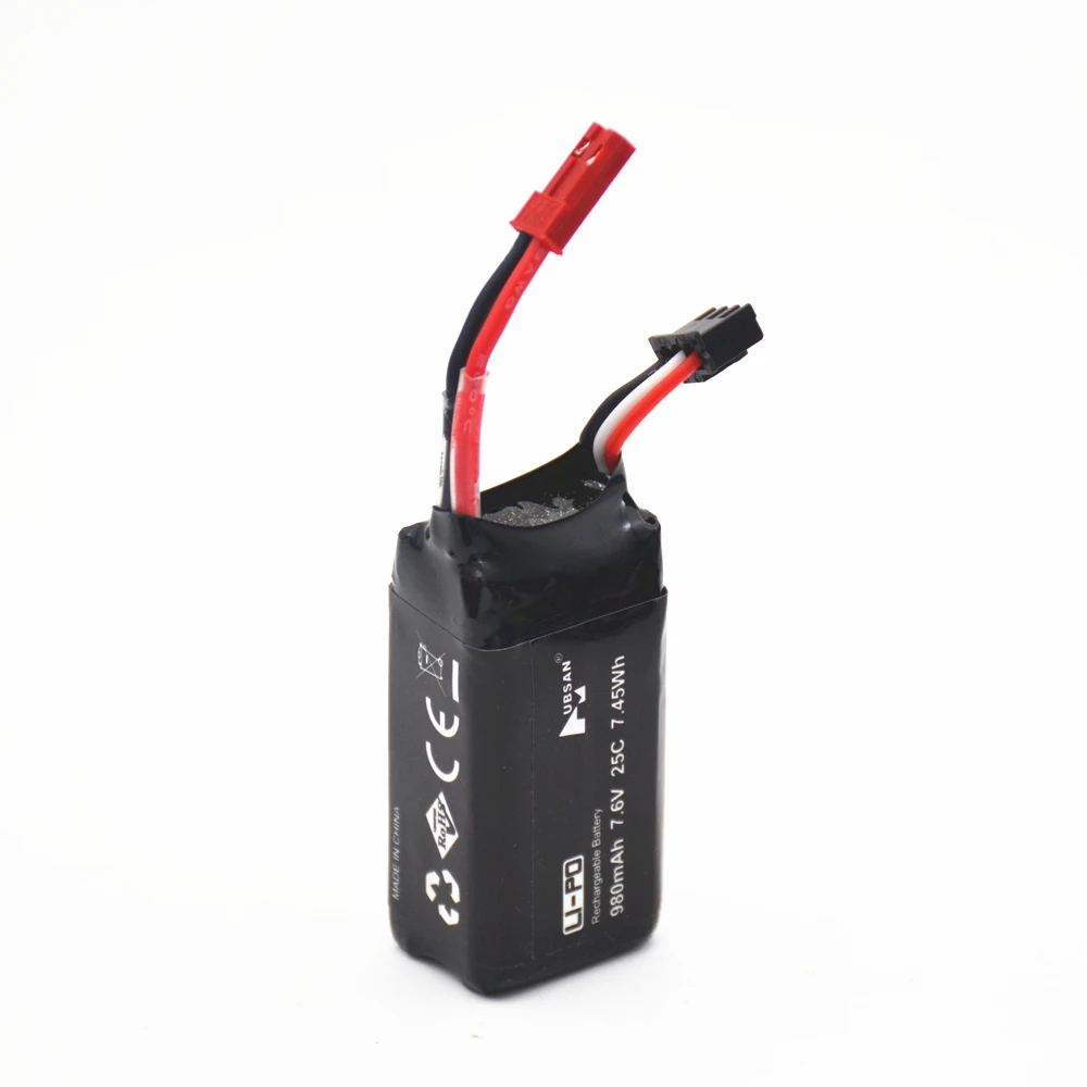 Оригинальный аккумулятор для дрона Hubsan LiPo 7 6 В 980 мАч H123D Lipo батарея Замена FPV