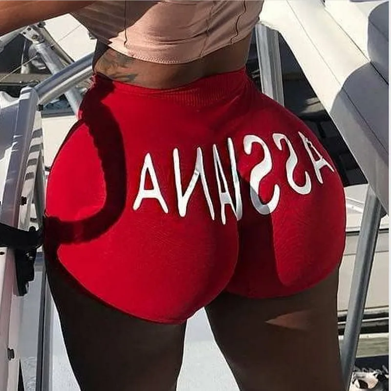 

nn New Women Shorts Letter Print Shorts 2020 Summer Casual High Waist Short Pants Hot Sale Sports Daily Shorts Bottom