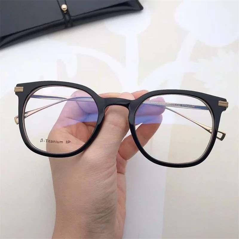 Очки по рецепту японский бренд ручной работы искусственные Ретро квадратные