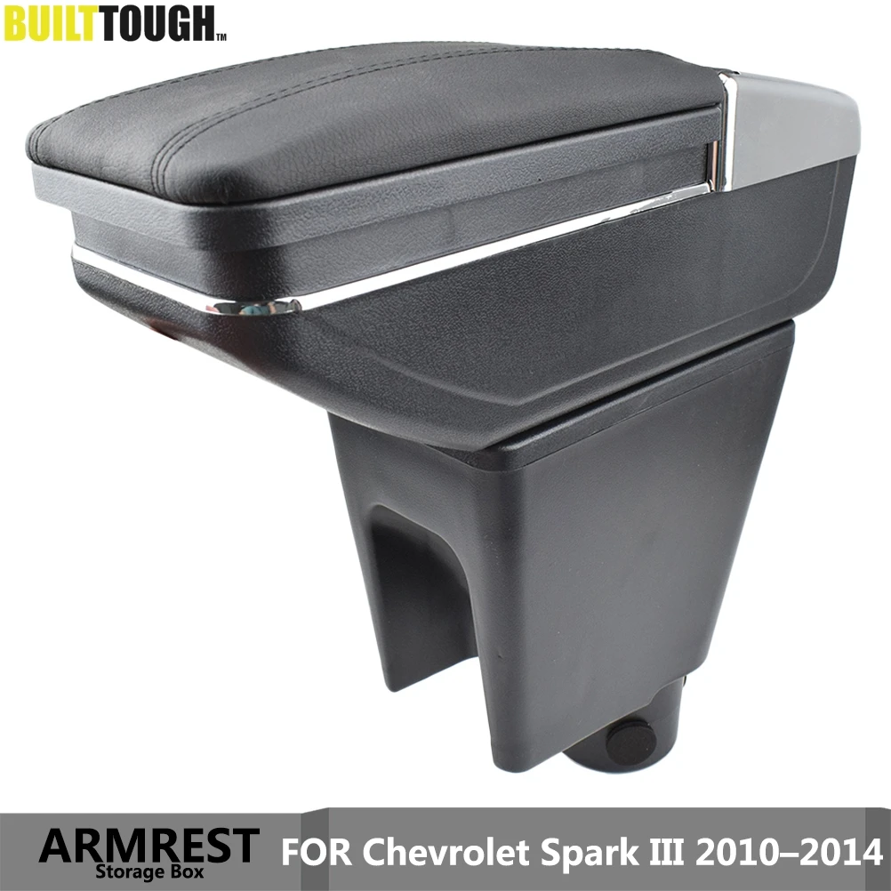 Консоль для Chevrolet Spark III 2010-2014 фотоинтерфейса центральный подлокотник рук