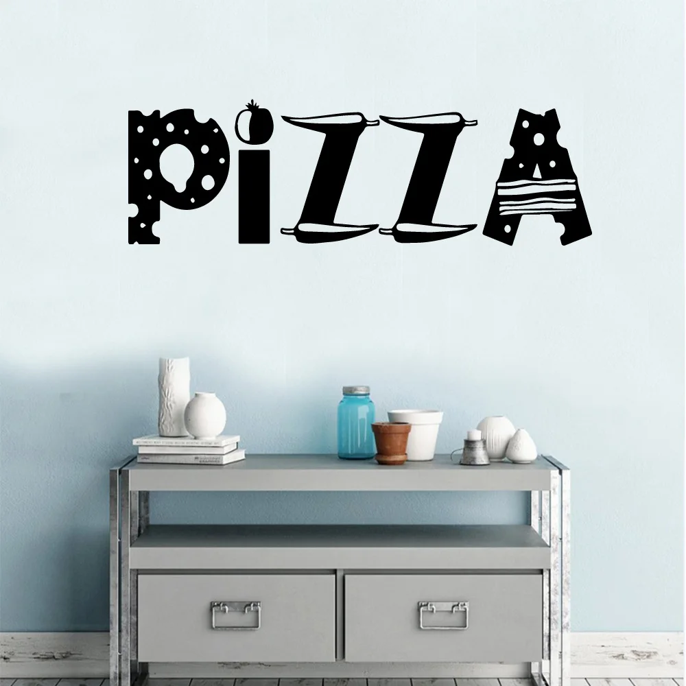 Новая наклейка на стену с изображением пиццы настенная Фреска для украшения окон