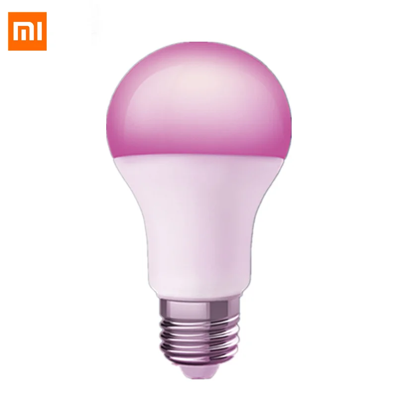 Новейшая умная светодиодная RGB Лампочка mi jia 7000K E27 Xiao лампочка лампа приложение