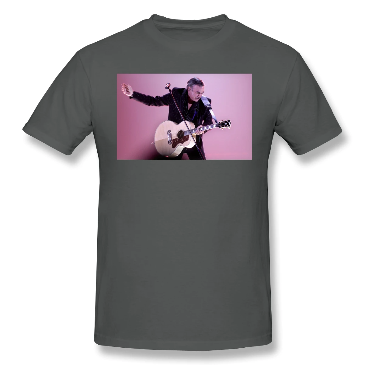 Мужская Базовая футболка с коротким рукавом и графическим принтом R358 - купить по