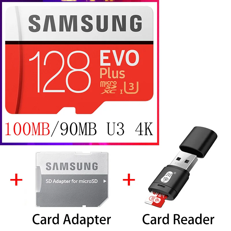 SAMSUNG EVO Micro SD 128 ГБ 32 ГБ 64 Гб 256 ГБ 512 ГБ U1 U3 Micro SD карта памяти 32 64 128 ГБ Флэш-карта SD/TF MicroSD для телефона - Емкость: MB-MC128G-KT5-C286