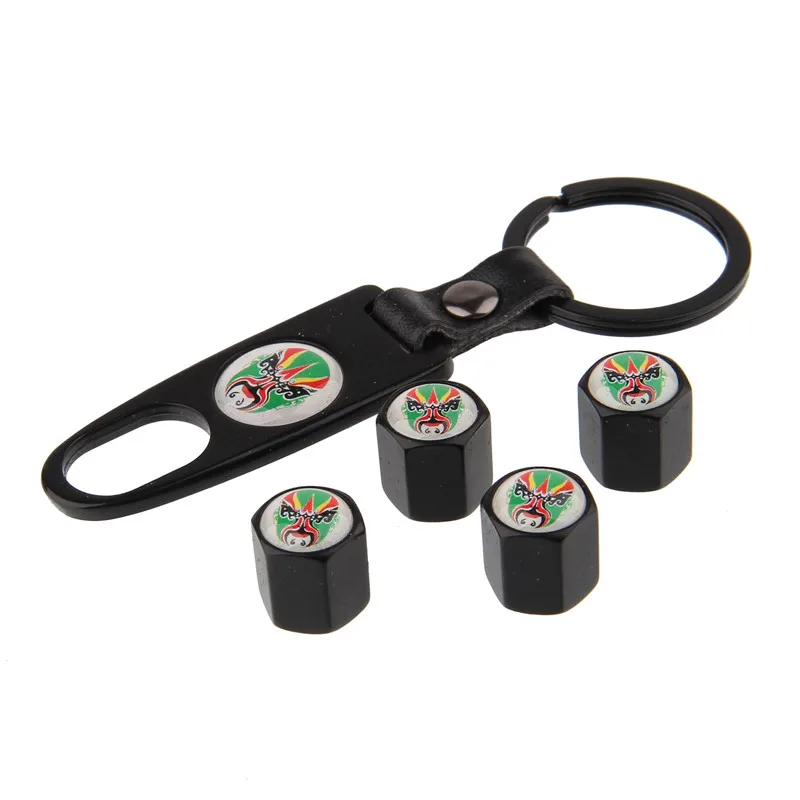 Valve Stem Caps for Audi A3 Ford Focus 2 Bmw E90 Toyota Rav4 Peugeot 307 Mini Cooper Opera Face Car Tyre Cap Keychain Decoration |
