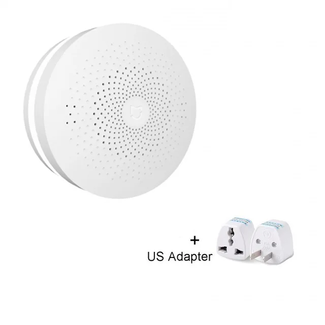Add US Adapter Xiao mi шлюз 2 mi jia умный дом комплекты шлюз концентратор сигнализация Система управления радио Yi камеры mi датчик двери колокольчик температура - Цвет: Add US Adapter