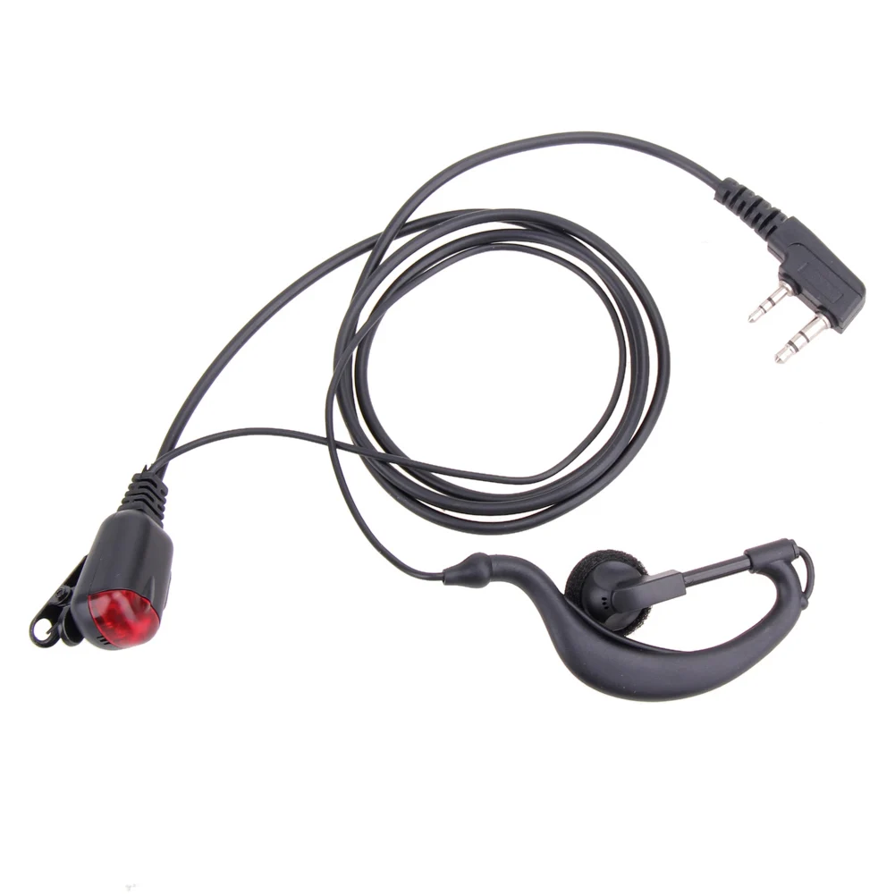 2Pin 3 5/2 5mm G-в форме гарнитура динамик микрофон для двухстороннее радио