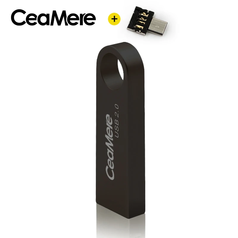 CEAMERE C3 USB флеш-накопитель 16 Гб/32 ГБ/64 Гб/128 ГБ флеш-накопитель Флешка флеш-диск USB 2,0 карта памяти USB диск 4 цвета настоящий - Цвет: Black