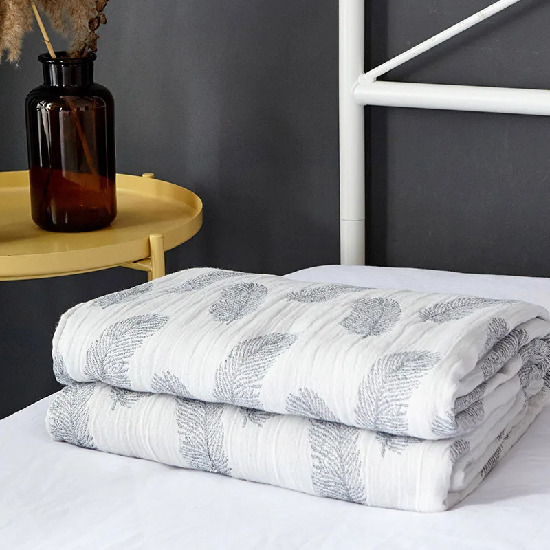 Хлопковое газовое детское полотенце одеяло летняя и осенняя кровать плед диван