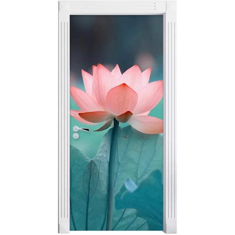 

Самоклеящаяся наклейка, розовые цветы, ПВХ, водонепроницаемые, с листьями, искусство, домашний декор, костюм для стальной двери, бумага «сде...