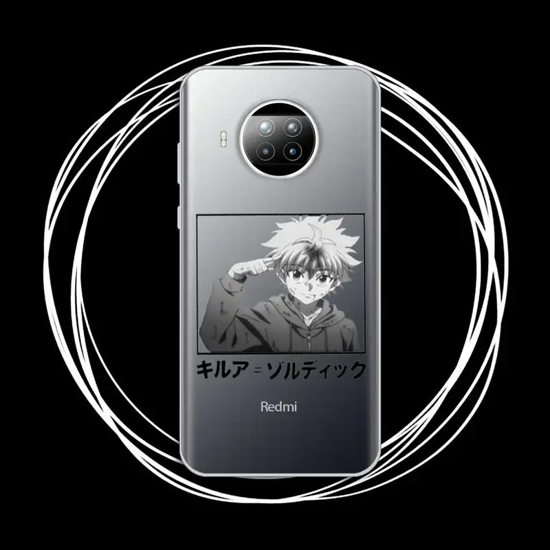 

Hunter X Killua Zoldyck Anime Phone Case Transparent for Xiaomi Redmi note 10 t 8 9 pro lite 11
