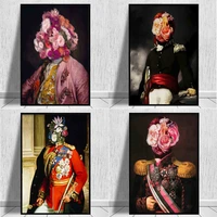 flower head european court classical oil painings print on canvas art posters and prints general altered vintage picture decor
