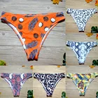 Пикантные летние женские бикини, купальные трусы, пляжная одежда, купальные плавки с леопардовым принтом, купальные трусы, бикини из хлопка P3