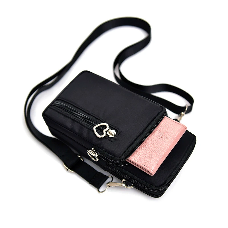 

Woman Wallet Pouch Mini Shoulder Zipper Bag Girls Coin Purse Wallets Pocket Women Messenger Money Bags Cards Holder Lady Purses