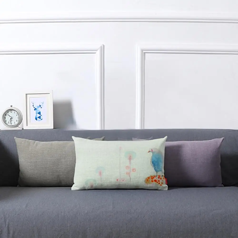 Прямоугольная абстрактная Подушка 30*50 см чехол для дивана спальни с цветочным