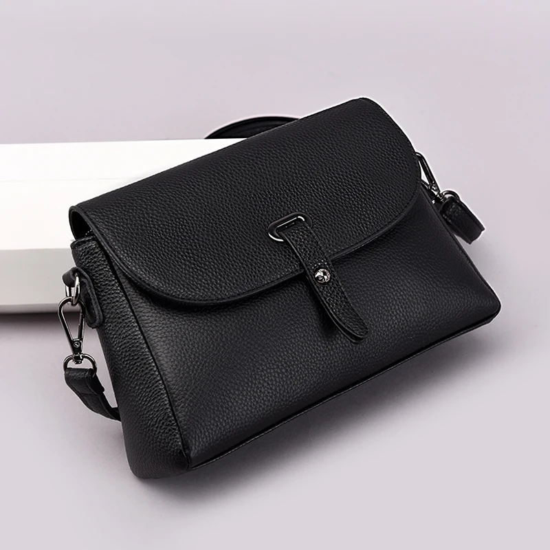 

High Quality Genuine Leather Handbags Women's Bags Luxury Brand Female Crossbody Bag Designer Natural Cowskin Woman Shoulder Bag