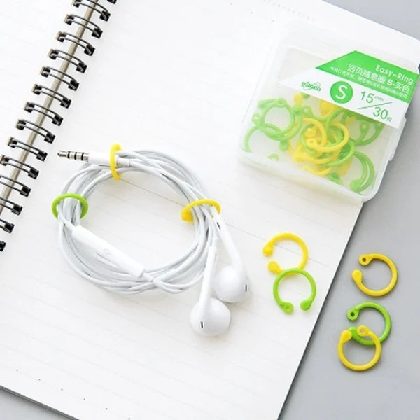 30 шт./кор. Творческий Цветной легко кольцо Бумага Тетрадь свободные ноутбук