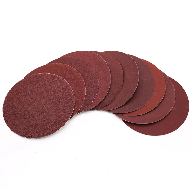 50pcs 5" 125mm Self Adhesive Red Sandpaper Dry Grinding Disc Paper 60 80 100 120 150 180 240 320 400 600 800 1000 - 2000Grit images - 6