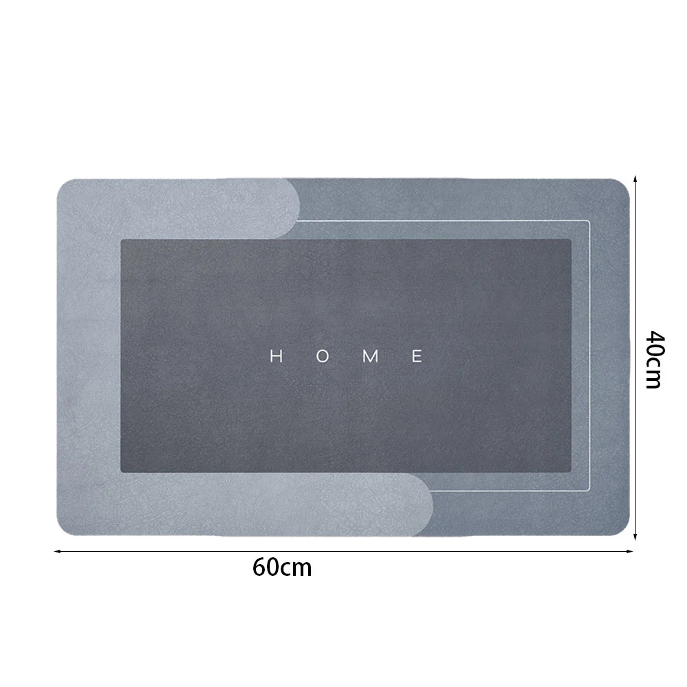 Super Absorbent Floor Mat Quick Drying Bathroom Carpet Kitchen Oil-proof Napa Skin Bath Modern Simple Non-Slip Mats | Дом и сад