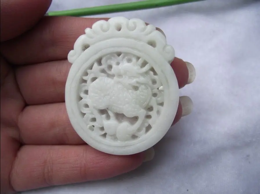 

LETSFUN Fine Jewelry about China 's Fine Hand - Carved Unicorn - Blue Sky White Pendant # 05 Free Shipping