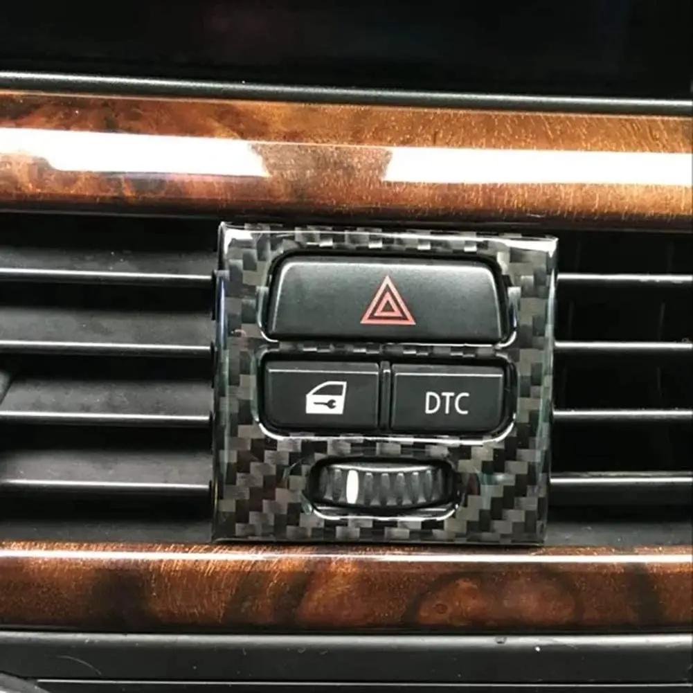 

Carbon Fiber Car Interior Central Air Conditioning Outlet Vent Frame Cover Trim For BMW 3 Series E90 E92 E93 2005-2012 A