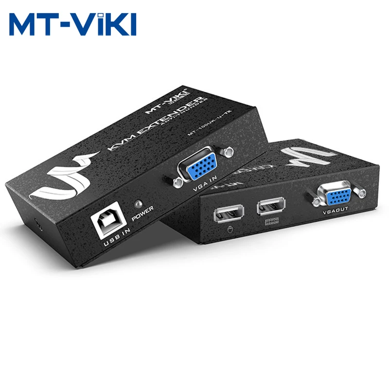 KVM-удлинитель MT-VIKI 100 м для клавиатуры мыши адаптер повторитель видео VGA