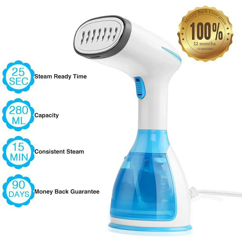 1500W Steam Iron Garment Steamer Handheld Fabric Travel Vertical 280ml Mini Portable Home Travelling For Clothes Ironing |