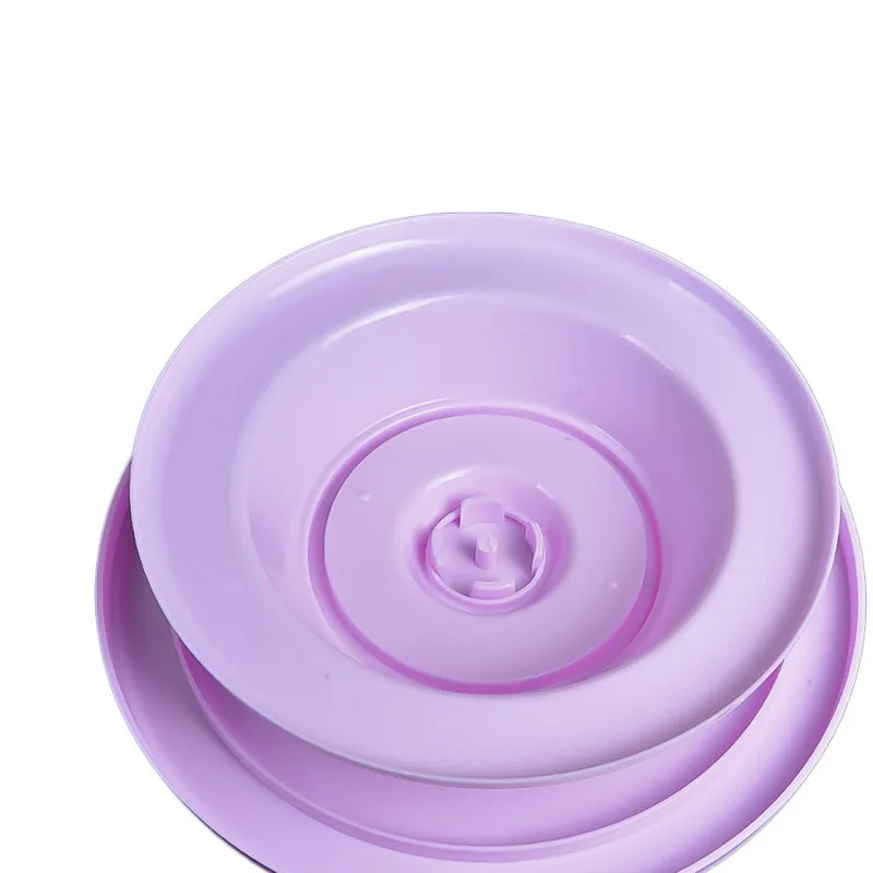 

1pc Plastic Cake Turntable Rotating Anti-skid Round Cake Decorating Stand Cake Rotating Table Plate Kitchen DIY Pan Baking Tool