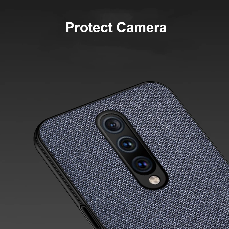 Чехол для Oneplus 7T Pro 7 кожаный чехол из ткани силиконовый бампер противоударный 1 +