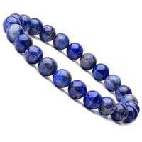10mm natural primary color lapis lazuli bracelet female male lapis lazuli bracelet
