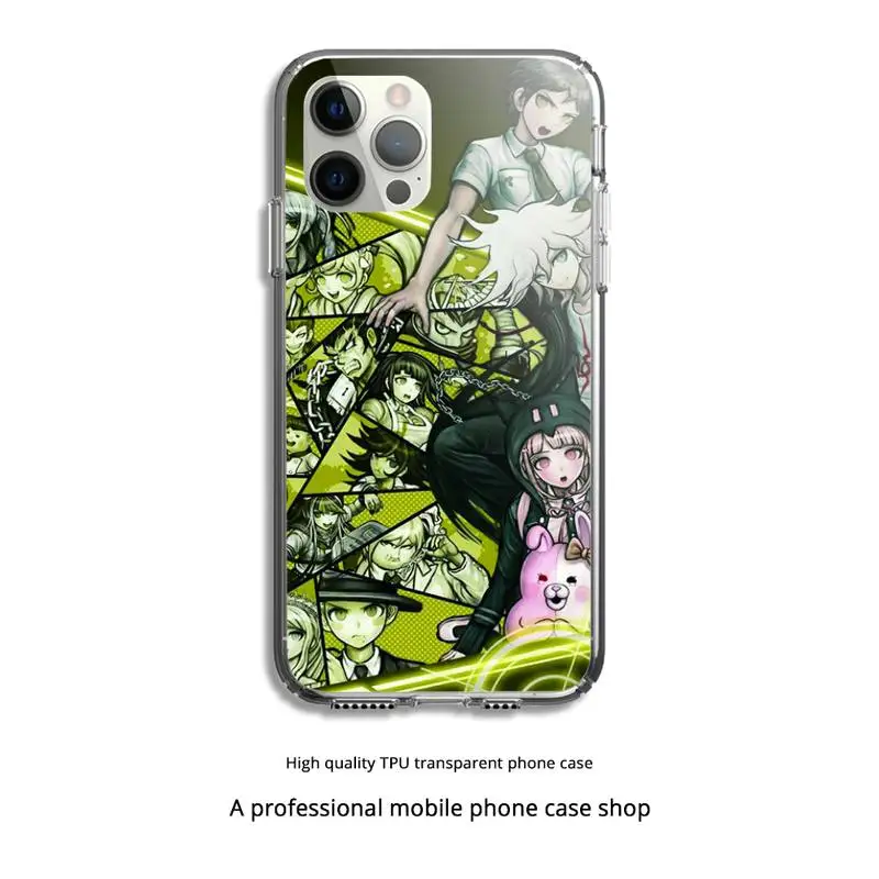

Danganronpa V3 Phone Case Clear Cover For Iphone 5 6 7 8 11 12 plus XR X XS SE2020 11/12PRO Max Transparent Cases