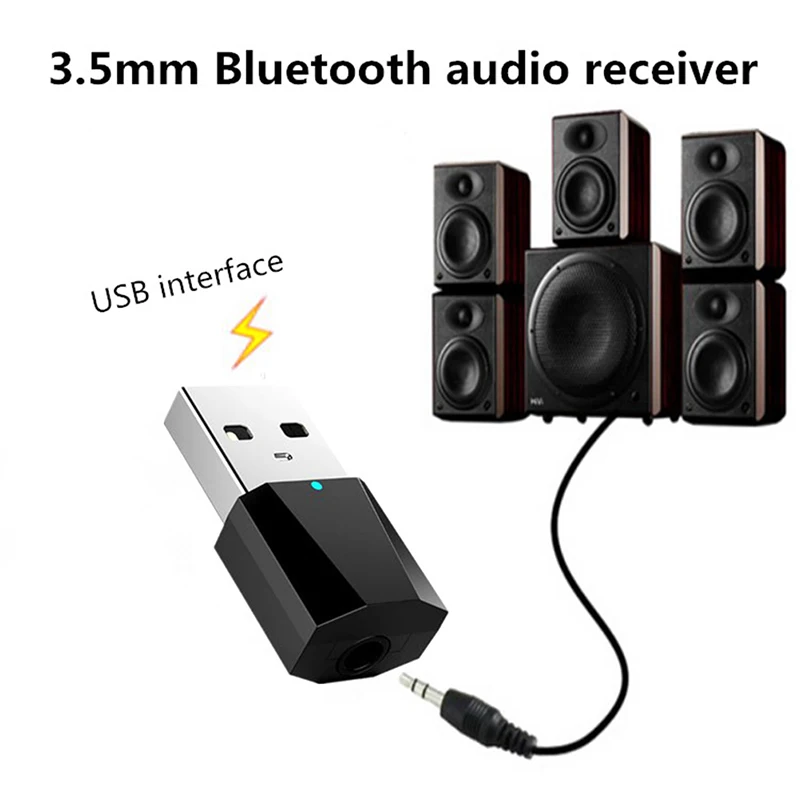 

USB Bluetooth 2.0 Stereo Audio Receiver For PC MP3 MP4 Speaker Headphone