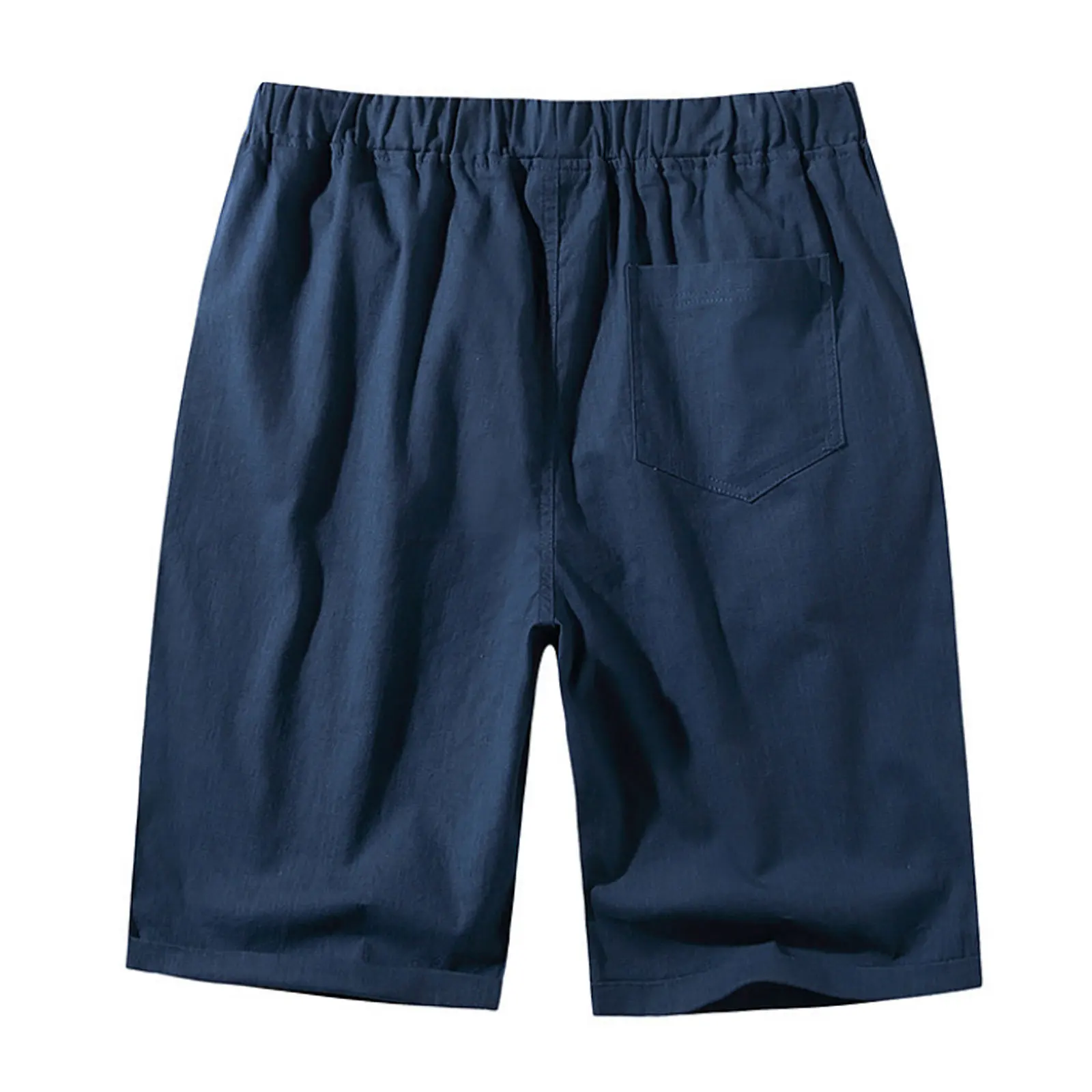 

Men's Drawstring Beach Shorts, Casual Elastic Waist Solid Color Class Fit Short Pants