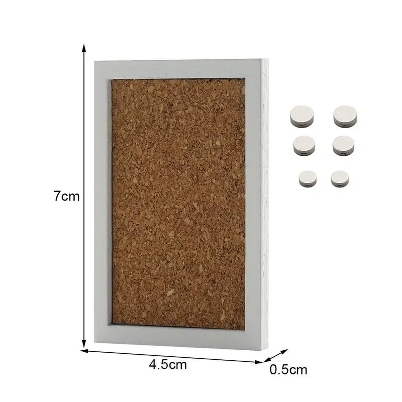 

1:12dollhouse Doll House/ob11/mini Decoration Living [white Message Room Magnetic Cork Board] R4H9