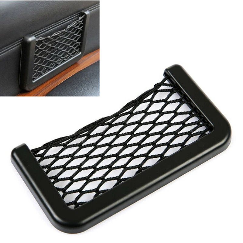 

15*8 cm Car Net Bag Side Door Storage String ABS Auto Decoration Elastic