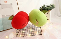 christmas eve apple creative toy plushed red apple soft apple doll for room decoration