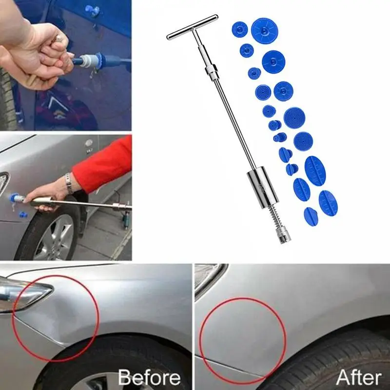 

Auto Repair Tool Car Dent Repair Dent Puller Kit 2 1 Cups Hammer Slide tool Suction Tabs dent in repair Reverse Hammer Glue U4U4