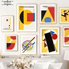 Абстрактный геометрический художественный постер, мондрийская галерея, Картина на холсте, скандинавские принты, картины для украшения гостиной