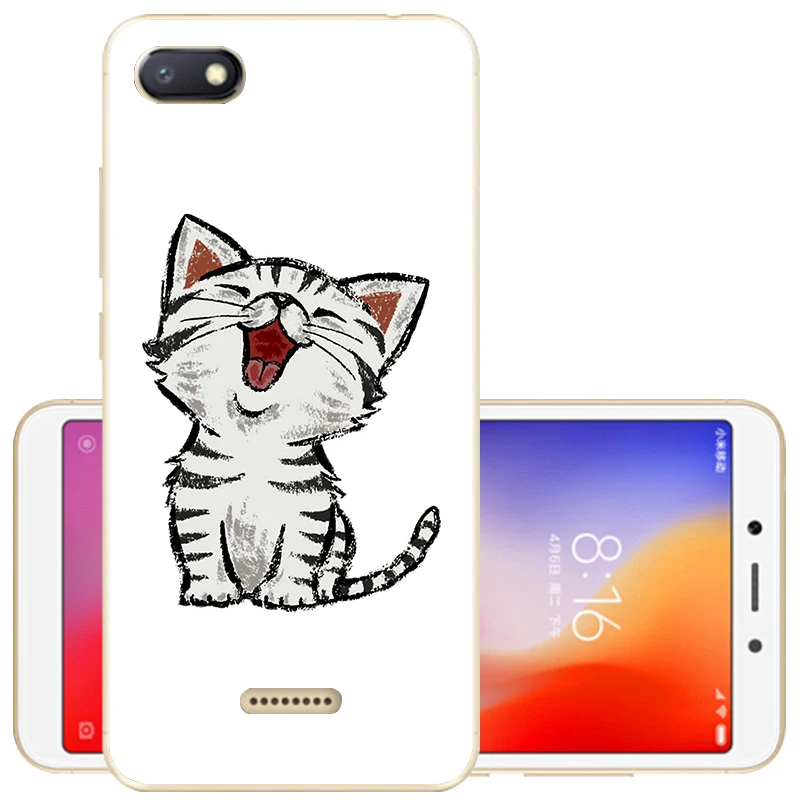 16 Чехол для Xiaomi Redmi 6A, чехол для Redmi 7A, Мягкая силиконовая задняя крышка для Redmi 8A, чехол из ТПУ для Xiaomi Redmi 6A 6 A A6 6 Pro, чехол для телефона s - Цвет: 16