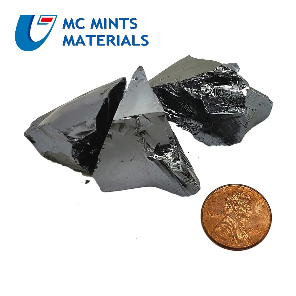 Кремний 6N Si металлический кристаллический слиток зерна высокой чистоты 99.9999% 4