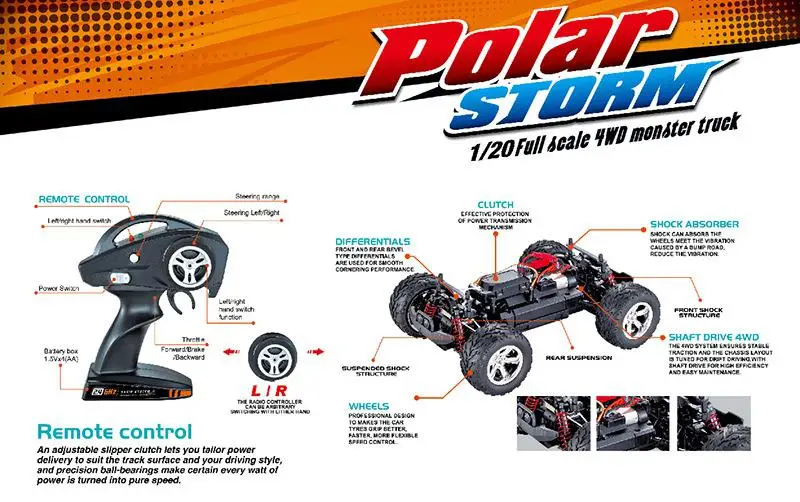 Внедорожный гоночный грузовик Feiyue FY-15 1/20 2 4 ГГц 4WD 25 км/ч высокая скорость большие