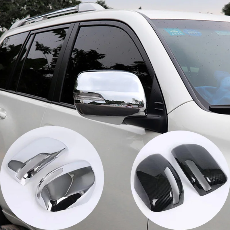 Декоративная рамка для Toyota Land Cruiser PRADO FJ150 2018-2019 ABS Chrome крышка зеркала заднего вида
