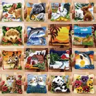 Набор для вышивки подушек, декоративные пуговицы для вышивки крестиком, наволочка с крючком, Набор наволочек